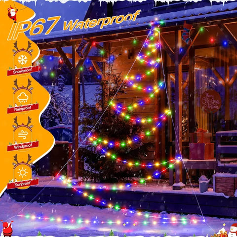 Ollny colored Christmas lights are IP67 waterproof