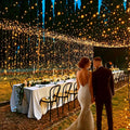 Ollny's 400 leds 132ft wedding warm white string lights - green cable