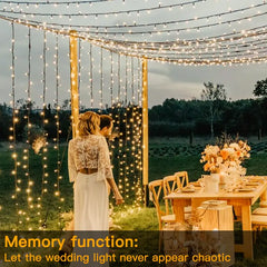 Ollny's warm white string lights with memory function