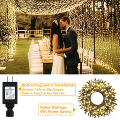 Ollny's warm white string lights are safe to touch & power saving